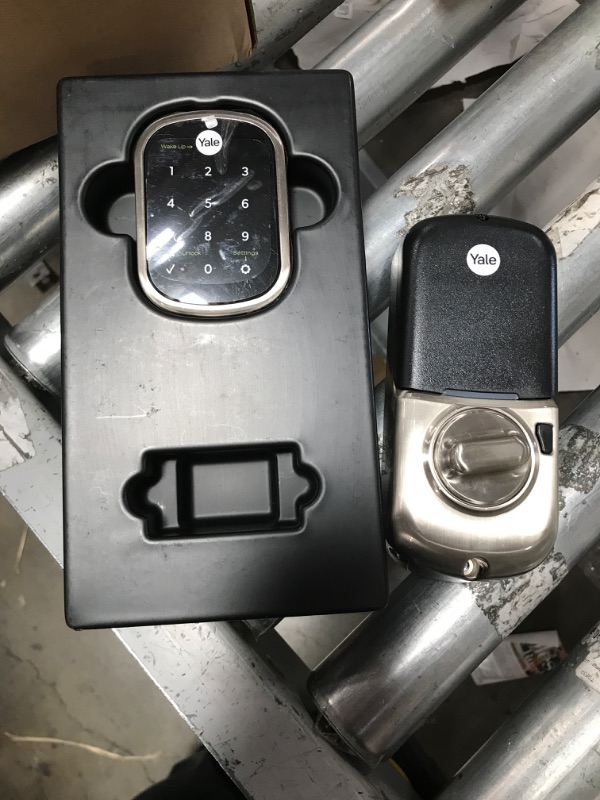 Photo 2 of ***PARTS ONLY***
Yale Security Assure Lock SL Deadbolt Satin Nickel Us15 Electronic Deadbolt Lighted Keypad Touchscreen