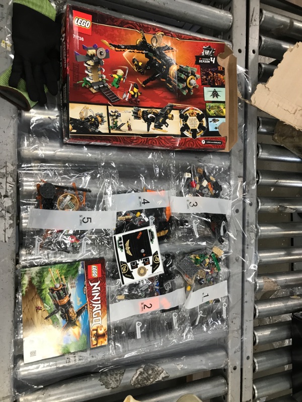 Photo 2 of ****LOSE PIECES MAY BE MISSING LEGO COMPONENTS****
LEGO NINJAGO Legacy Boulder Blaster; Airplane Toy Featuring Collectible Figurines 71736