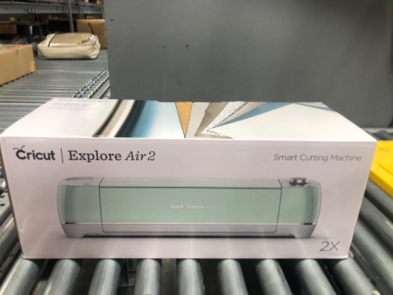 Photo 2 of Cricut Explore Air 2 - A DIY Cutting Machine for all Crafts, Create Customized Cards, Home Decor & More, Bluetooth Connectivity, Compatible with iOS, Android, Windows & Mac, Mint
