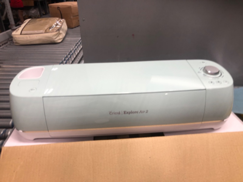 Photo 3 of Cricut Explore Air 2 - A DIY Cutting Machine for all Crafts, Create Customized Cards, Home Decor & More, Bluetooth Connectivity, Compatible with iOS, Android, Windows & Mac, Mint
