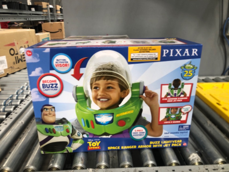Photo 1 of Disney Pixar Toy Story Buzz Lightyear Space Ranger Kids Astronaut Helmet Jetpack
