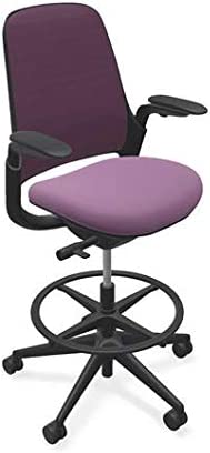Photo 1 of Steelcase Series 1 Stool Chair, Graphite Frame with 3D Microknit Fabric (Concord)
