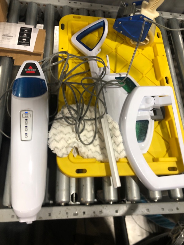 Photo 2 of Bissell Power Fresh Steam Mop with Natural Sanitization, Floor Steamer, Tile Cleaner, and Hard Wood Floor Cleaner with Flip-Down Easy Scrubber, 1940A
