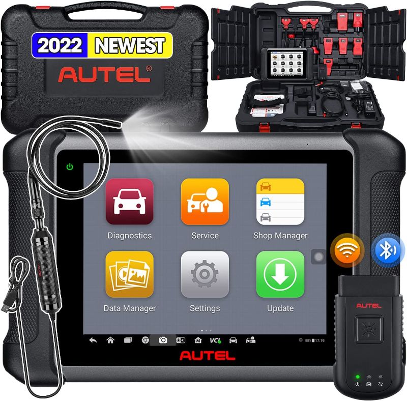 Photo 1 of Autel Maxisys MS906BT Diagnostic Scanner with $60 MV108, 2022 Newest US Ver. of MaxiCOM MK906BT, Upgraded of MS906 MP808 DS808, ECU Coding, Bi-Directional Control, 36+ Services, All Sys, FCA AutoAuth
