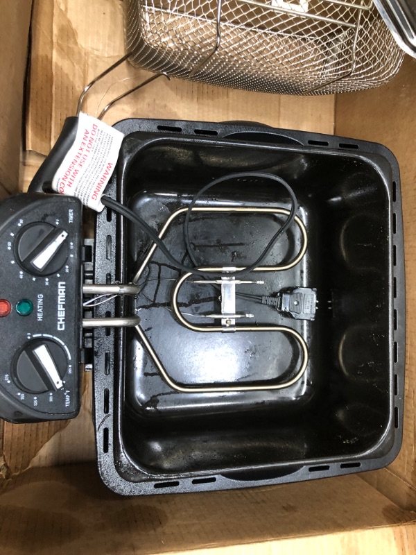 Photo 1 of Chefman 4.5 LITER Deep Fryer with Basket Strainer, XL Jumbo size, Adjustable TEM