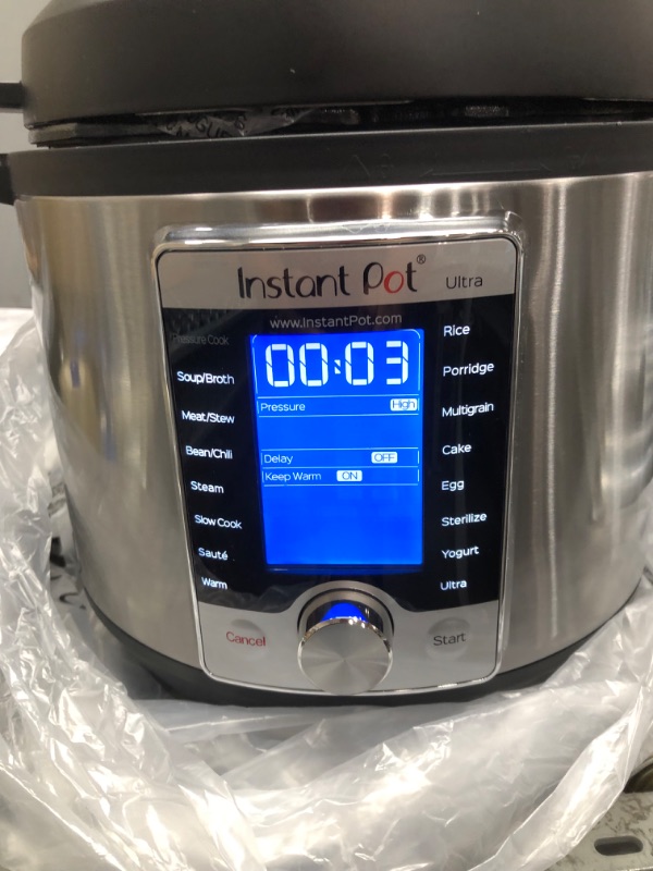 Photo 3 of Instant Pot Ultra 10-in-1 Electric Pressure Cooker, Slow Cooker, Rice Cooker, Steamer, Saute, Yogurt Maker, Cake Maker, Egg