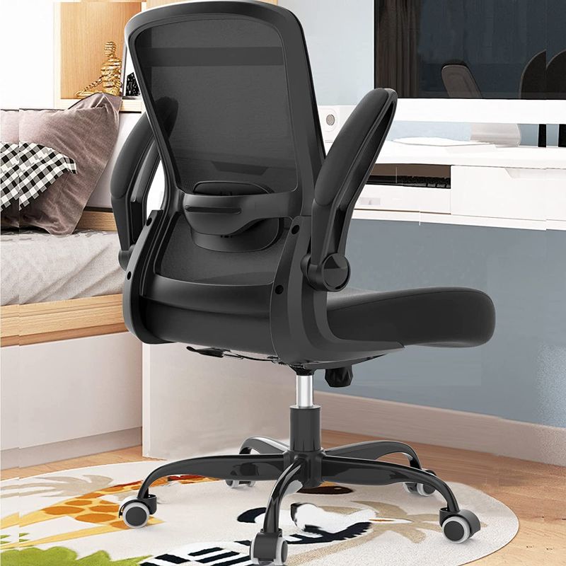 Photo 1 of Office Chair, Ergonomic Desk Chair with Adjustable Lumbar Support, High Back Mesh Computer Chair with Flip-up Armrests-BIFMA Passed Task Chairs, Executive Chair for Home Office
