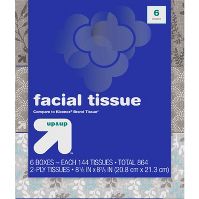 Photo 1 of 2 PACK - Facial Tissue - 144ct - up & up™

