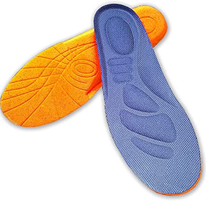 Photo 1 of 2 Packs of Plantar-Fasciitis Memory-Foam Shoes-Foot Insoles-Inserts Pads-Replacement - Men Women Ortholite Orthotic Orthopedic Arch Support Metatarsal Flat Feet Heel Work Boots Inner Soles Insoles Inserts
