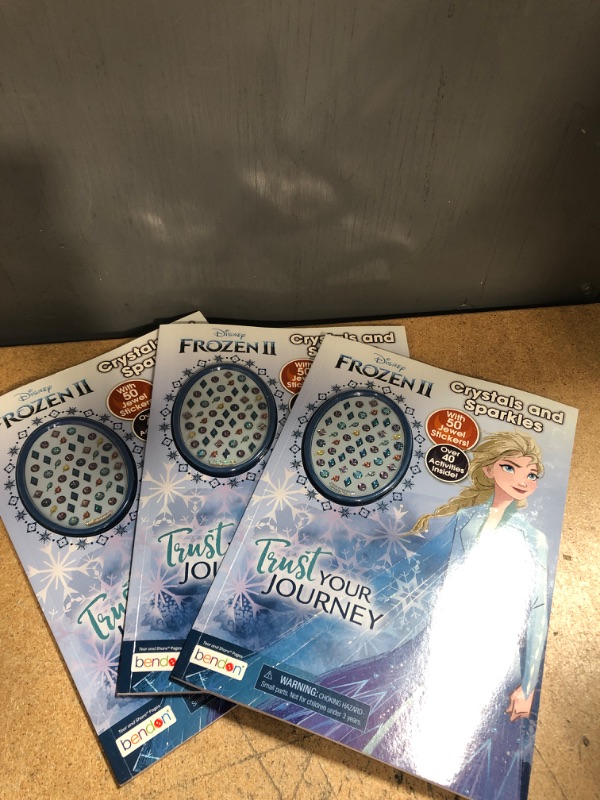 Photo 2 of 3 Sets of Disney Frozen 2 48-Page Activity Book with 50 Jewel Stickers 45822,Multicolor
