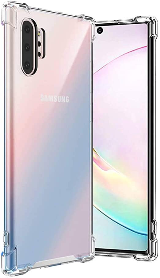 Photo 1 of LabMade Galaxy Note 10 Plus Case l Slim Protective Clear Case for Note 10 + with Camera Protection, Anti-Scratch Resistant, 4 Reinforced Corners Shockproof Case for Note 10 Plus (2019) - Crystal Clear
