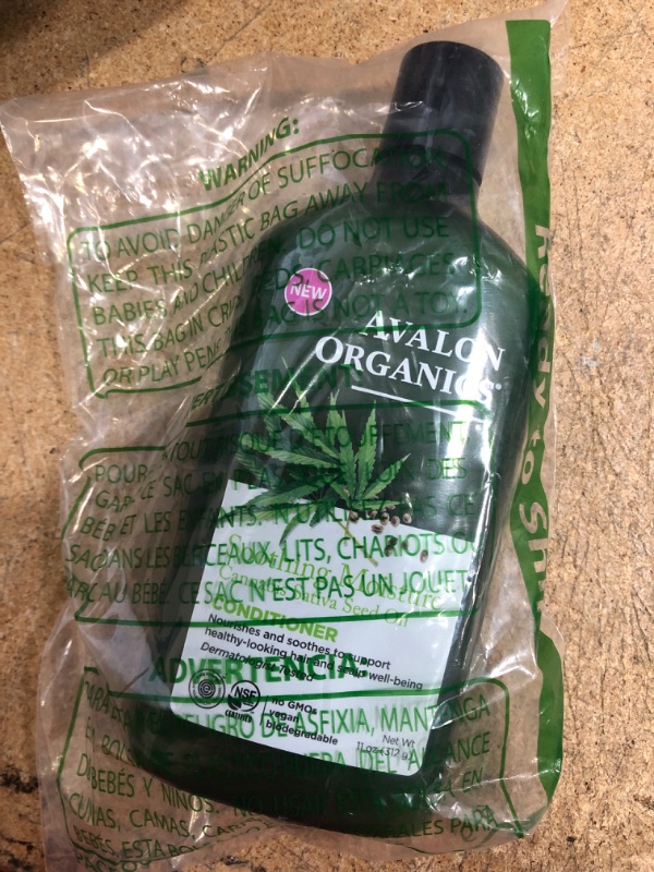 Photo 2 of Avalon Organics Natural Conditioner Soothing Moisture Cannabis Sativa Seed Oil 11 Fl Oz
