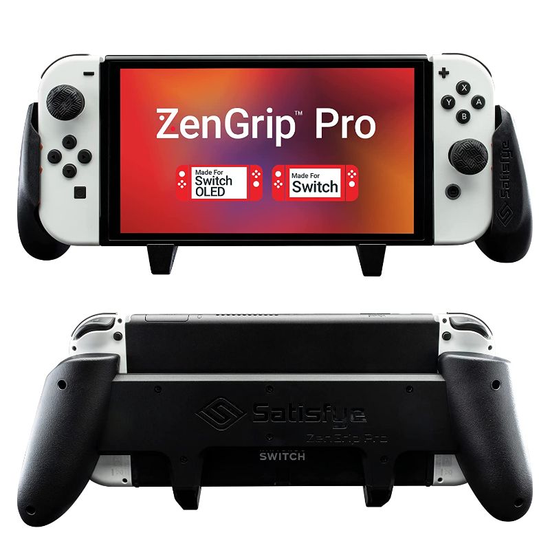 Photo 1 of ***STOCK PHOTO FOR EXAMPLE ONLY*** Comfort Grip For OLED Switch Grip Compatible with Nintendo Switch - Comfortable & Ergonomic Grip (BLACK)
