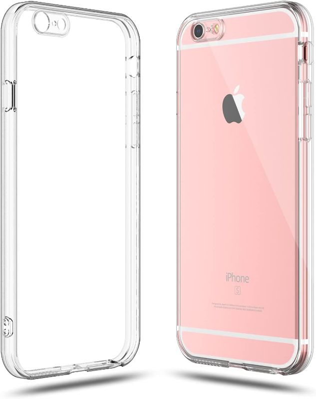 Photo 1 of Shamo's iPhone 6s Case and iPhone 6 Case Crystal Clear Shock Absorption TPU Rubber Gel Transparent (Clear)
