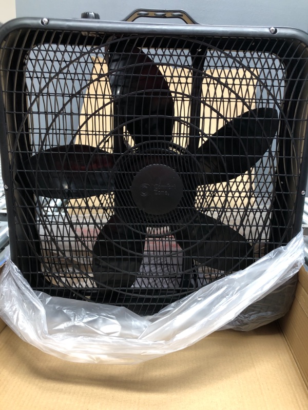 Photo 2 of 20 in. High Performance Box Fan with Carry Handle in Black