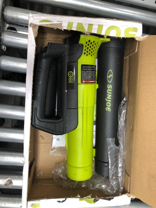 Photo 1 of Sun Joe 100 MPH 280 CFM 24V Turbine Cordless Jet Blower (Tool Only)

