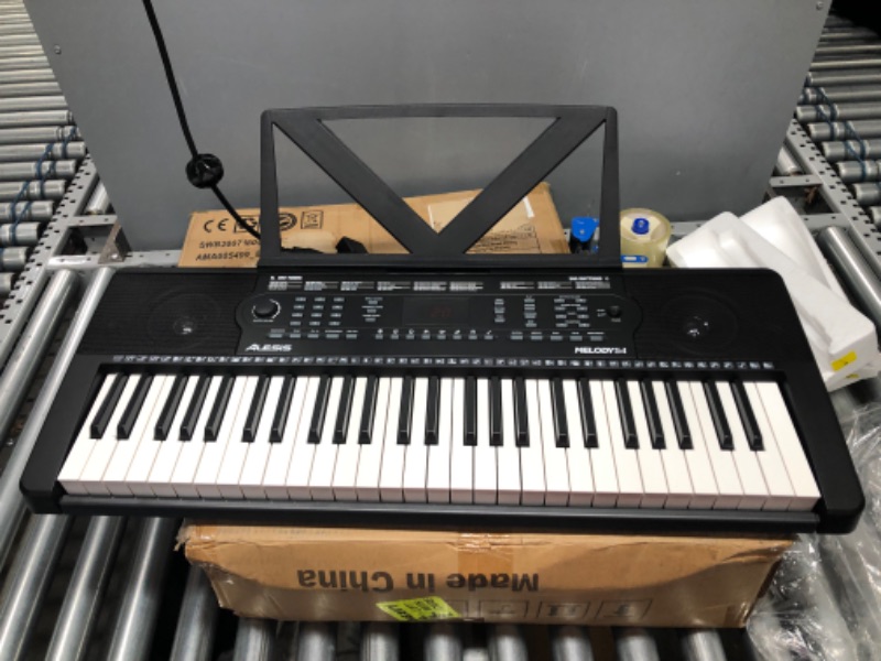 Photo 1 of Alesis Melody 54 54-Key Electric Keyboard Piano with Speakers Microphone Music Rest Edu... TESTED AND FUNCTIONS