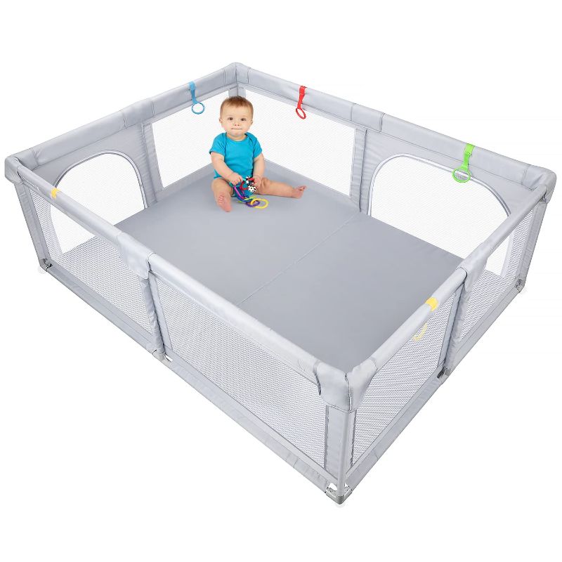 Photo 1 of Baby Playpen-BRAND WAYPLUS- SOFT LINEN GRAY