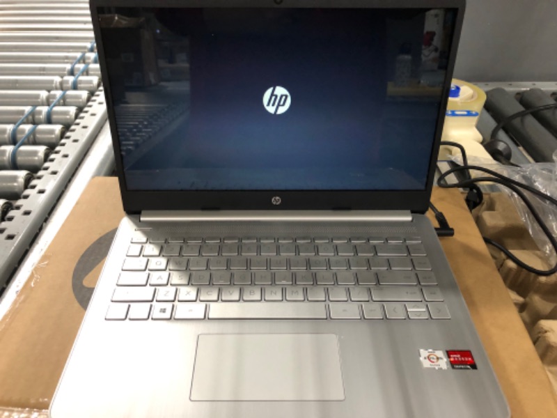 Photo 2 of HP Stream 14 Series 14" Laptop AMD 3050u 4GB RAM 64GB eMMC Natural Silver - AMD Athlon 3050U Dual-core - AMD Radeon Graphics