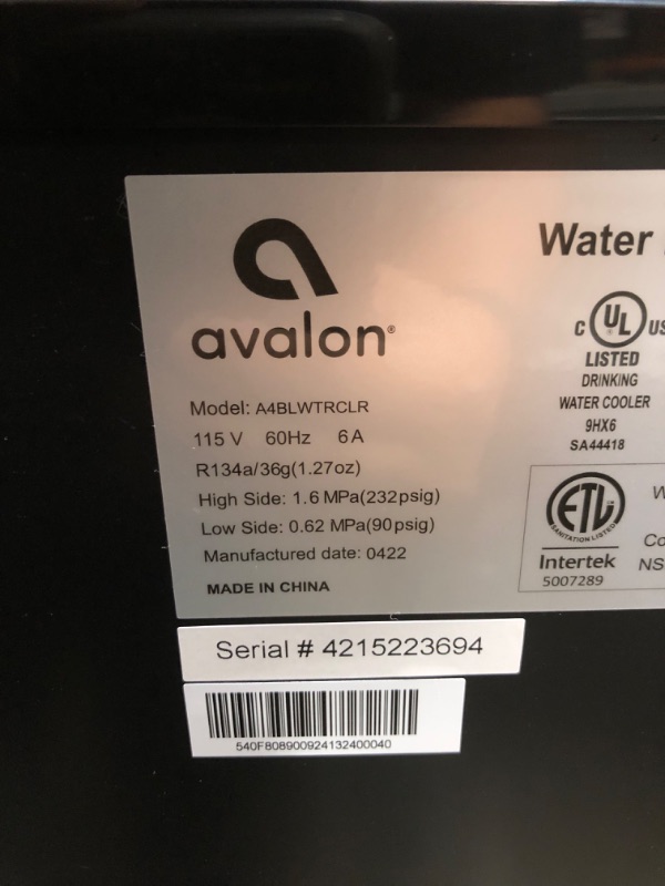 Photo 3 of ***PARTS ONLY*** Avalon 3 Temperature Water Cooler Dispenser