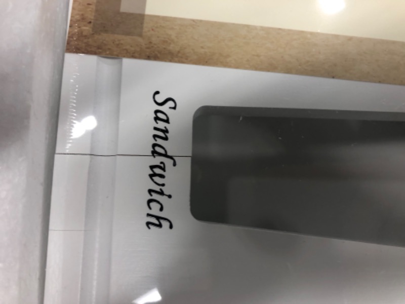 Photo 1 of **a few fractures in the wood**
white fresiola ziplock bag organizer