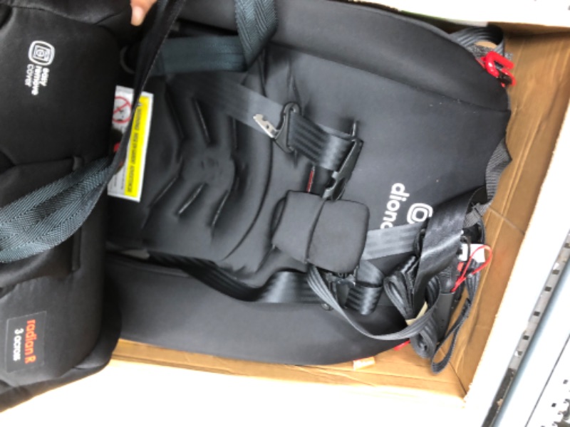 Photo 3 of Diono Radian 3R, 3-in-1 Convertible Car Seat, Rear Facing & Forward Facing, 10 Years 1 Car Seat, Slim Fit 3 Across, Jet Black
