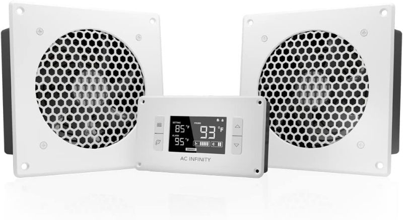 Photo 1 of AC Infinity AIRPLATE T8 White, Quiet Cooling Dual-Fan System 6"