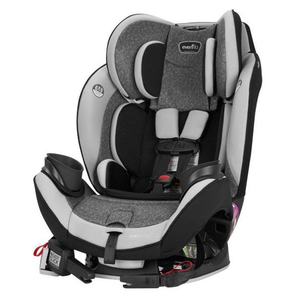 Photo 1 of Evenflo EveryStage DLX All-in-One Convertible Car Seat, Solid Print Black
