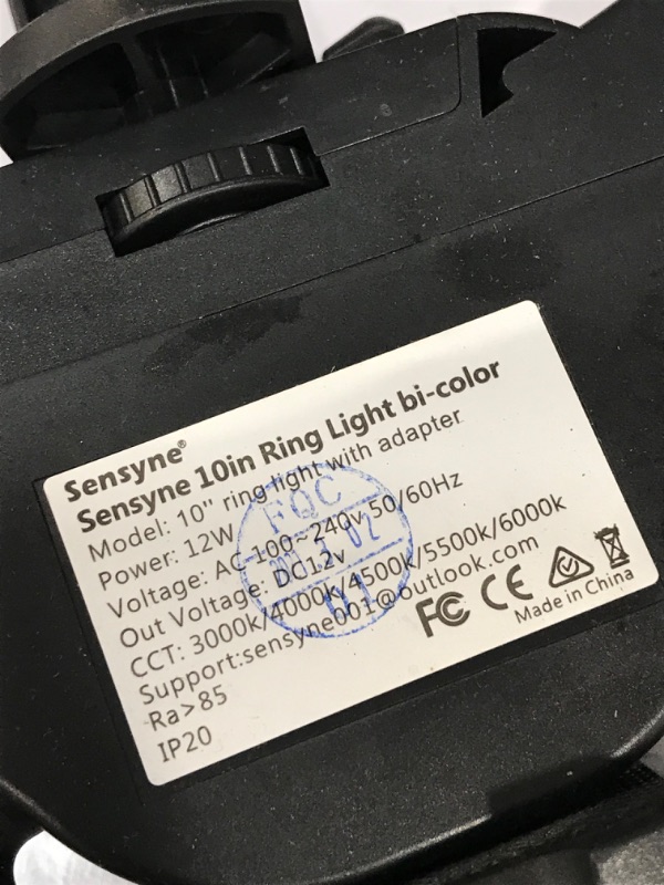 Photo 2 of (DAMAGE)Sensyne 10'' Ring Light with 50'' Extendable Tripod Stand, LED Circle Lights with Phone Holder for Live Stream/Makeup/YouTube Video/TikTok, Compatible with All Phones.
**BROKEN, LIGHT STILL TURNS ON, FUNCTIONS PROPERLY**