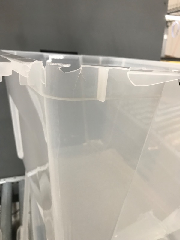 Photo 1 of 6 Pack of bins. clear