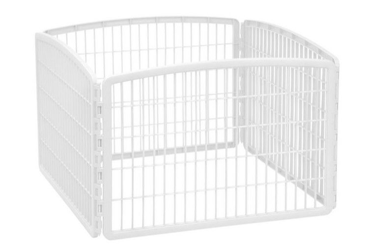 Photo 1 of 
IRIS 24-inch Exercise 4-Panel Pet Playpen without Door, White

