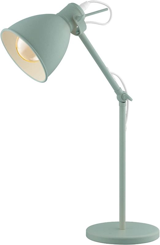 Photo 1 of ***PARTS ONLY*** EGLO 49097A Desk Lamp, 17.05x6.18109x6.18, Pastel Light Green
