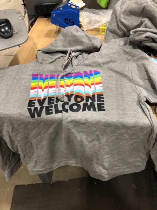 Photo 2 of Pride Adult Everyone Hoodie - Gray
small