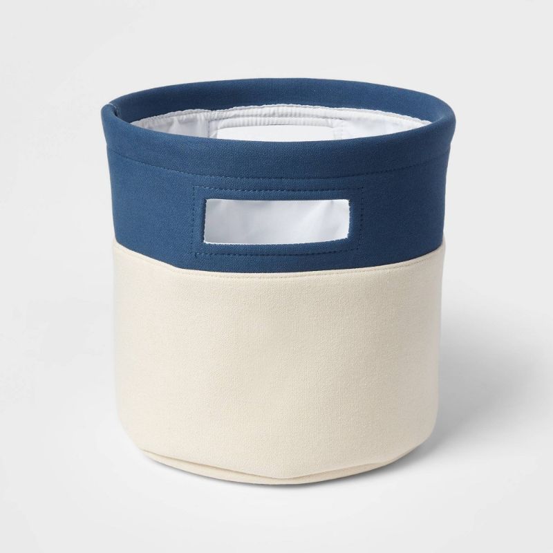 Photo 1 of  BLUE Canvas Color Block Storage - Pillowfort™
