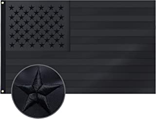 Photo 1 of All Black American Flag 3x5 Ft US Flag, Embroidered