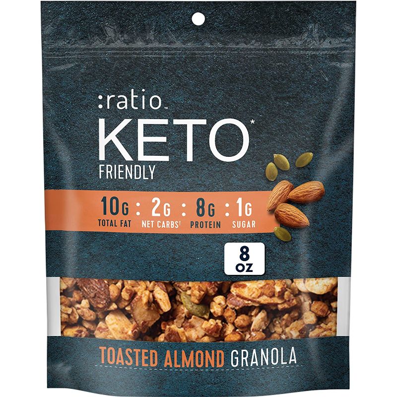 Photo 1 of :ratio Keto Friendly Toasted Almond Granola, 8 oz (Pack of 5)
EX: 10/13/2022