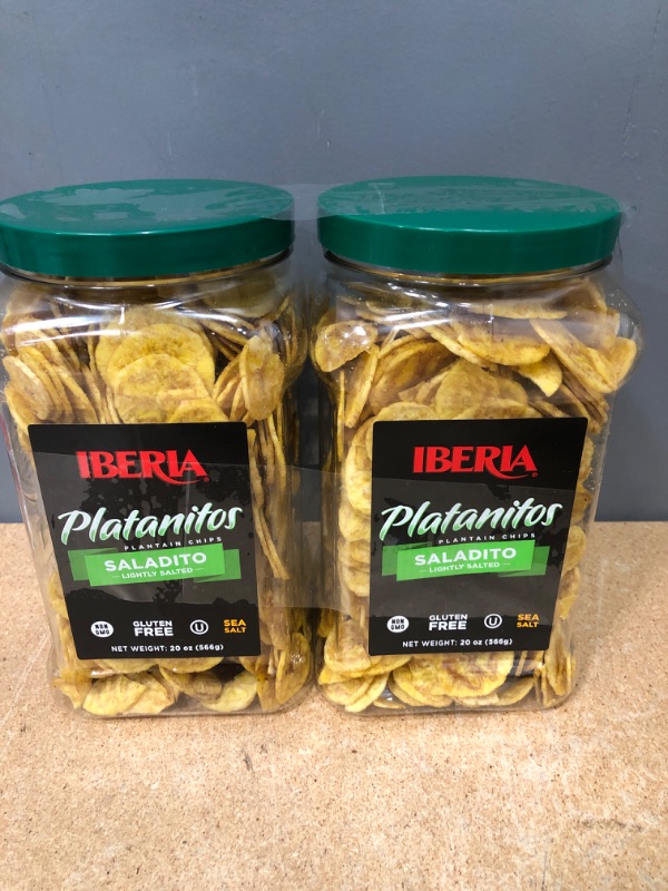 Photo 2 of (X2) Iberia Saladito Lightly Salted Plantain Chips , 20 Oz.
EX: 01/2023