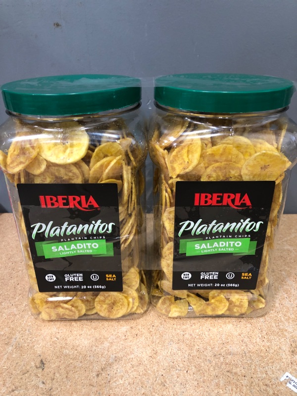 Photo 2 of (X2) Iberia Saladito Lightly Salted Plantain Chips , 20 Oz.
EX: 01/2023