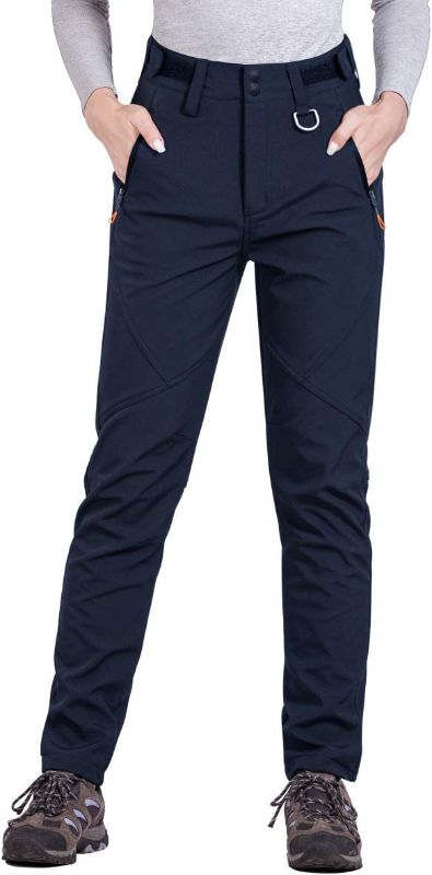 Photo 1 of FREE SOLDIER Outdoor Women's Snow Ski Pants Soft Shell Fleece Lined Pants Water Resistant Camping Hiking Pants
SIZE- 28W X 30L SLIM