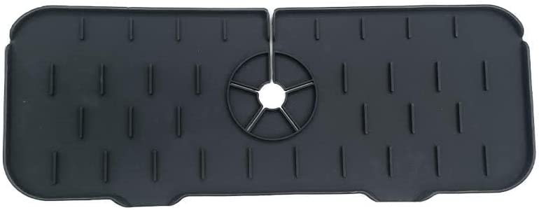 Photo 1 of (X4) Zenc Kitchen Sink Mat, Silicone Sink Mat, Water Mat, Sink Mat, (Black)
