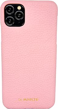 Photo 1 of iPhone 11 Compatible Leather Snap Case (6.5"), Handmade Leather Back Cover, Pink
