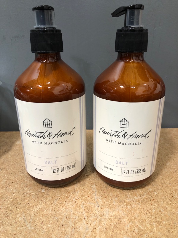 Photo 2 of (X2) 12 fl oz Salt Hand Lotion - Hearth & Hand™ with Magnolia

