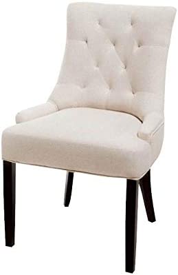 Photo 1 of ****SEE COMMENTS SECTION*** Home Hayden Tufted Fabric Dining / Accent Chairs, 2-Pcs Set, Beige
