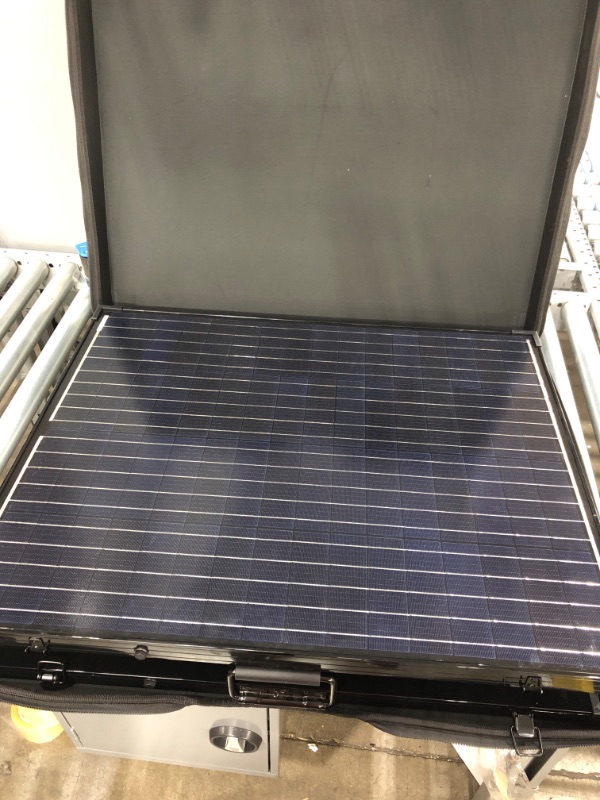 Photo 2 of 200-Watt 12-Volt Monocrystalline Foldable Suitcase Off-Grid Solar Power Kit with Voyager