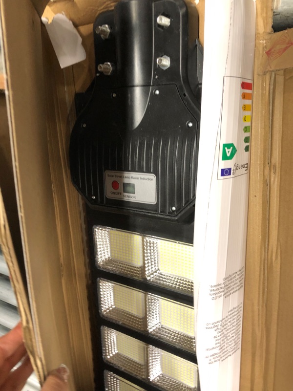 Photo 1 of **Damaged**600W Solar Street Light Motion Sensor