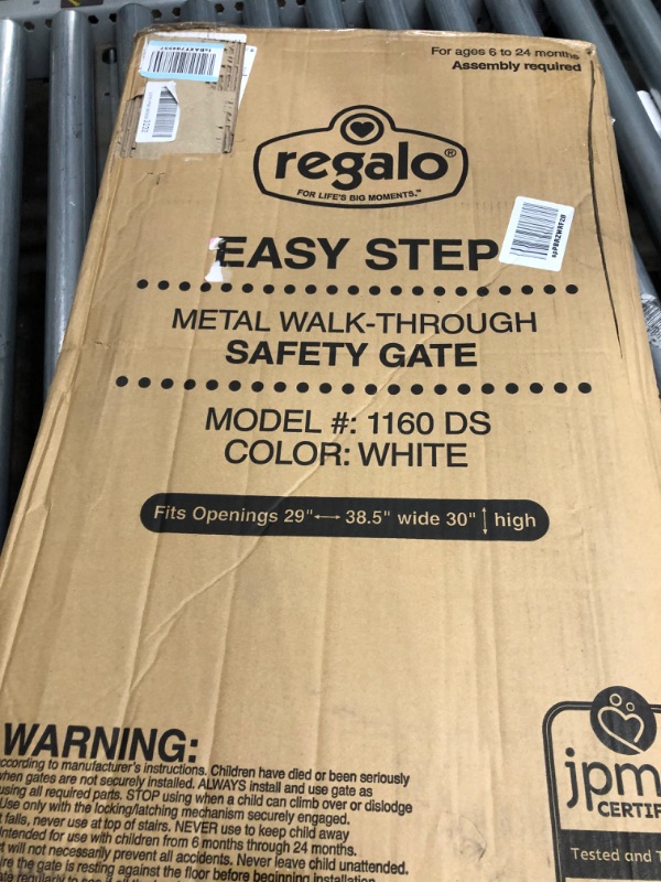 Photo 2 of 
Regalo Easy Step 38.5-Inch Extra Wide Walk Thru Baby Gate,