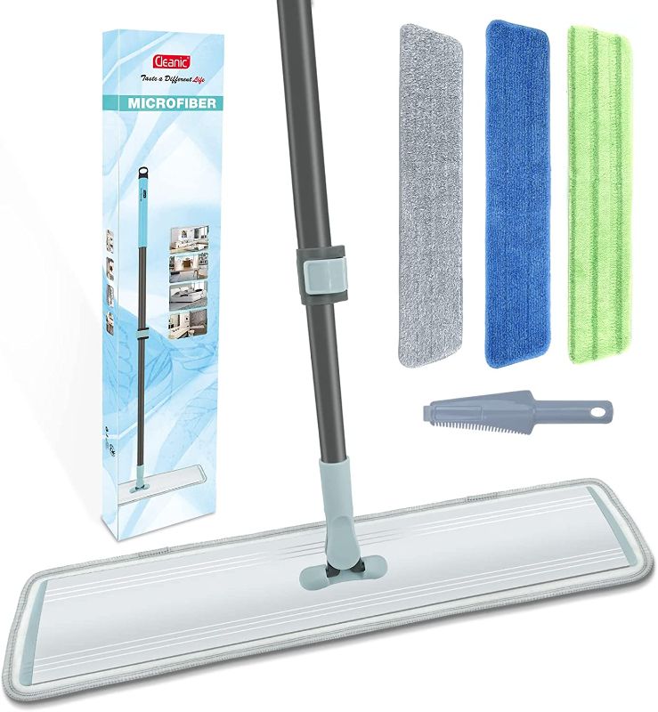 Photo 1 of 24" Professional Microfiber Mop Dry Wet Mop for Hardwood with Washable Pads Adjustable Handle
