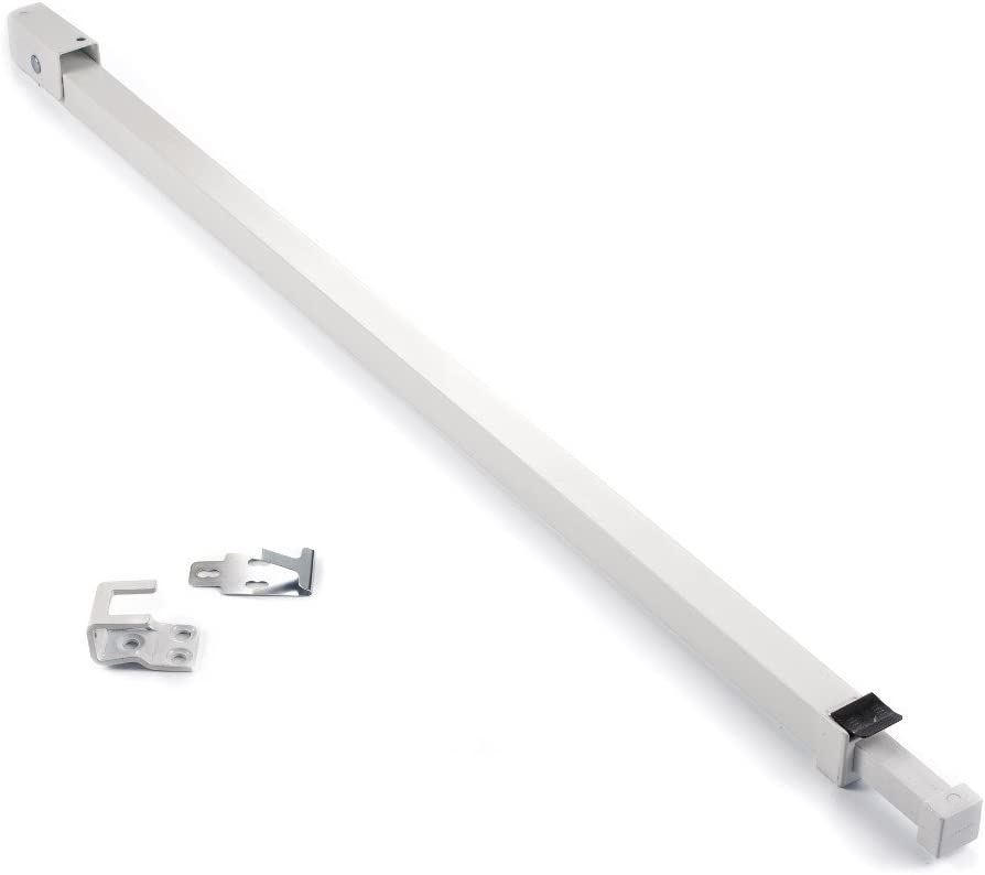 Photo 2 of 
Ideal Security Sliding Patio Door Security Bar with Child-Proof Lock, Extendable, White (25.75-47.5 Inches)