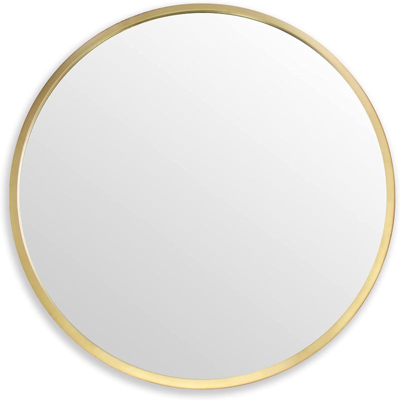 Photo 1 of  Round Wall Mirror, 16" Metal Framed Round Mirror
