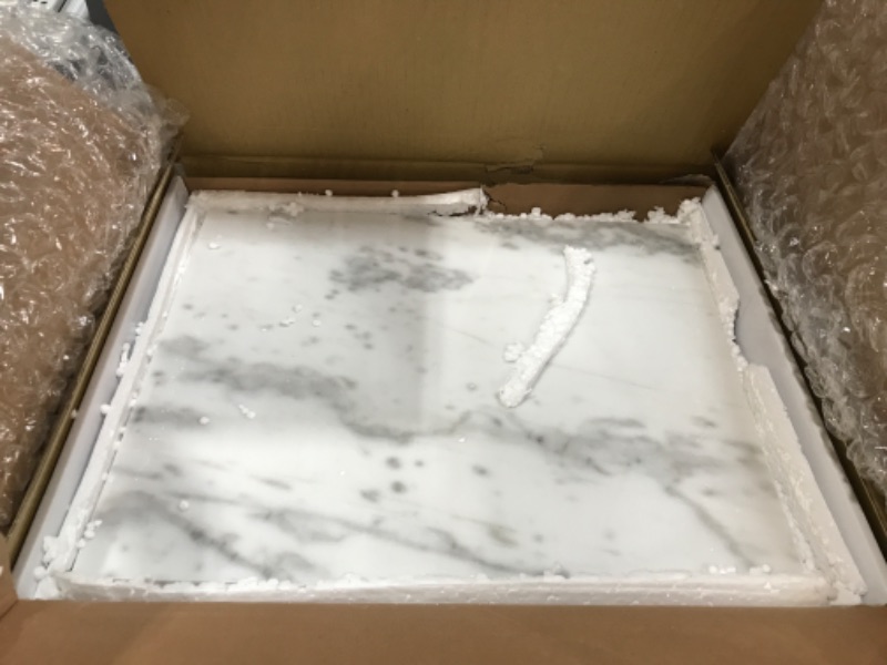 Photo 2 of **Cracked** Fox Run Marble Pastry Board







